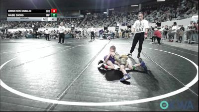 37 lbs Final - Wenston Quillin, Chickasha Wrestling vs Gabe Dicus, Raw Wrestling Club