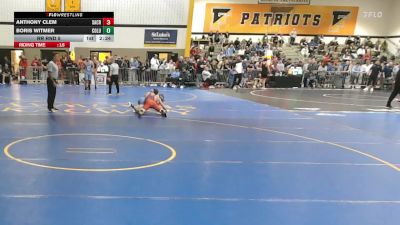 133White lbs Rr Rnd 5 - Anthony Clem, Sacred Heart vs Boris Witmer, Columbia
