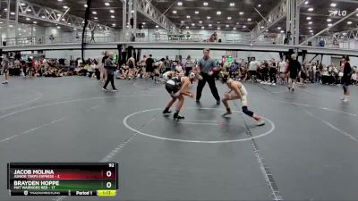 92 lbs Round 6 (8 Team) - Jacob Molina, Junior Terps Express vs Brayden Hoppe, Mat Warriors Red