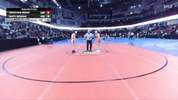 126 lbs Champ. Round 2 - Gretchan Begay, Nampa vs Matti Bidiman, Homedale