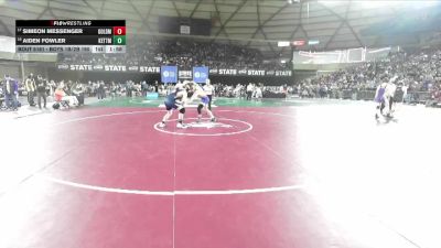 Boys 1B/2B 190 Champ. Round 1 - Simeon Messenger, Goldendale vs Aiden Fowler, Kettle Falls