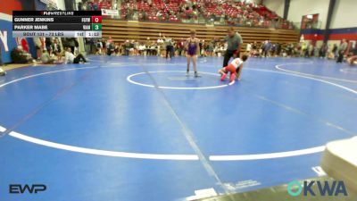 73 lbs Semifinal - Gunner Jenkins, Fort Gibson Youth Wrestling vs Parker Mabe, Vian Wrestling Club