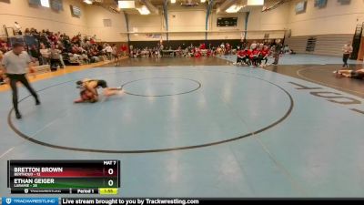 106 lbs Round 4 (10 Team) - Ethan Geiger, Laramie vs Bretton Brown, Berthoud