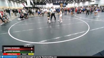 122 lbs Cons. Round 5 - Karianne Baldwin, WA vs Madisen Petersen, NE