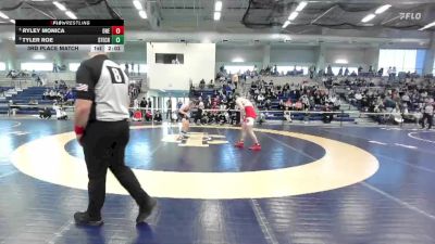 165 lbs 3rd Place Match - Tyler Roe, Stevens Tech vs Ryley Monica, Oneonta State