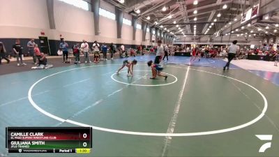 75 lbs Cons. Round 2 - Camille Clark, El Paso Supers Wrestling Club vs Giuliana Smith, Jflo Trained