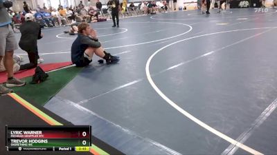 120 lbs Cons. Round 2 - Lyric Warner, Michigan Grappler RTC vs Trevor Hodgins, ShoreThing WC