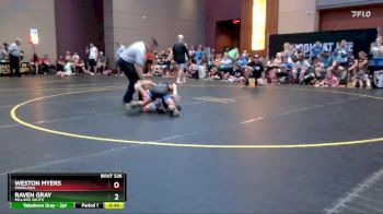 55 lbs Cons. Round 1 - Weston Myers, Pawhuska vs Raven Gray, Millard South