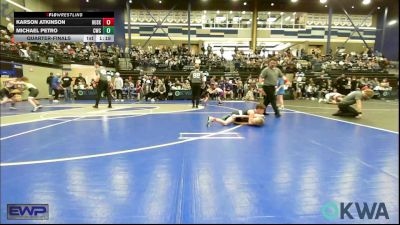 61 lbs Quarterfinal - Karson Atkinson, Husky WC vs Michael Petro, Cowboy Wrestling Club