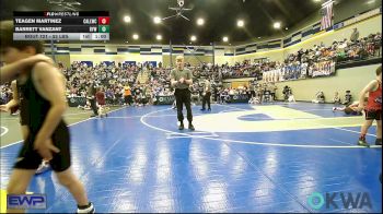 52 lbs Consi Of 8 #1 - Teagen Martinez, Carl Albert vs Barrett Vanzant, Bristow Elementary Wrestling Club