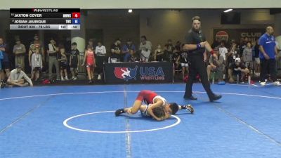 78 lbs Champ. Rd Of 16 - Jaxton Coyer, Michigan West Wrestling Club vs Josiah Jaurigue, Thatcher Wrestling Club
