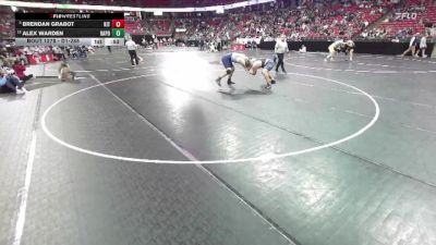 D1-285 lbs Cons. Round 2 - Brendan Grabot, Kenosha Indian Trail vs Alex Warden, Bay Port