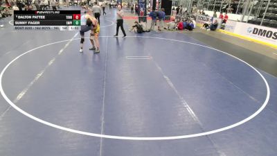 16U Boys - 165 lbs Champ. Round 2 - Sunny Fager, Empire vs Dalton Pattee, Tennessee