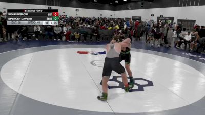209 lbs Round 1 (6 Team) - Wolf Beslow, The Outsiders Wrestling Club vs Spencer Davern, Beast Mode