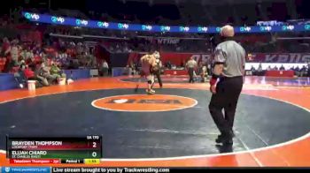 3 lbs Champ. Round 1 - Brayden Thompson, Lockport (Twp) vs Elijah Chiaro, St. Charles (East)