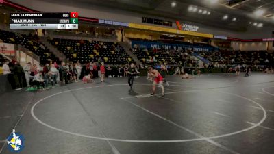 150 lbs Champ. Round 1 - Max Munn, New Lenox (Lincoln-Way West) vs Jack Cleereman, Hortonville