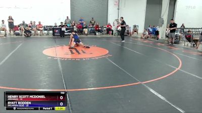 110 lbs Placement Matches (16 Team) - Henry Scott McDoniel, Arkansas vs Ryatt Rodden, Oklahoma Blue