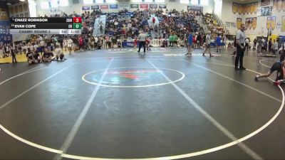 126 lbs Champ. Round 3 - Chazz Robinson, Victory Elite vs Evan Cope, Charlotte High
