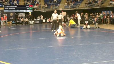 67 lbs Quarterfinal - Everett Brown, Wissahickon vs Zeke Snyder, Lehighton