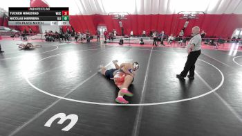 USA Junior Boys - 285 lbs 5th Place Match - Nicolas Herrera, Illinois vs Tucker Ringstad, Wisconsin