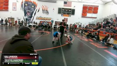 70 lbs Cons. Semi - Kali Jameson, North Big Horn Rams vs Tryston Hagstrom, Greybull Basin Athletic Club