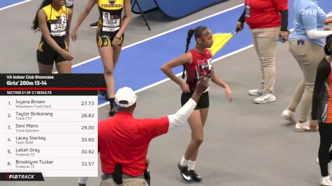 High School Boys' 200m, Finals 1 - Age 13-14