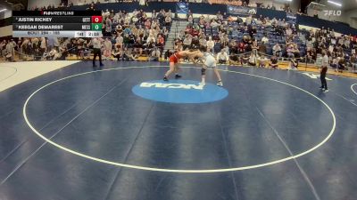 165 lbs 3rd Place Match - Justin Richey, Gettysburg vs Keegan Demarest, Messiah