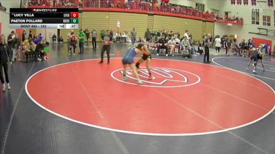 120 lbs Cons. Round 3 - Paeton Pollard, Rogers vs Lucy Villa, Evergreen