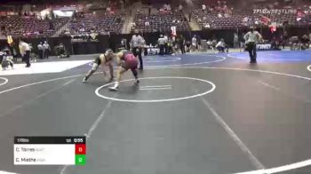 170 lbs Consi Of 16 #1 - Cody Torres, BlackCat WC vs Cooper Miethe, Spokane Wrestling