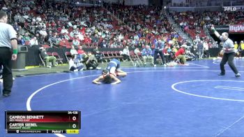 3A-126 lbs Cons. Round 4 - Camron Bennett, Des Moines East vs Carter Siebel, Pleasant Valley