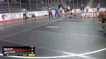 W 152 lbs Round 2 (4 Team) - Ava Allen, Indiana vs Lizzie Shunn, Utah