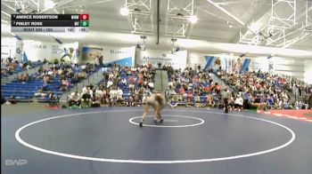100 lbs Cons. Semi - Amirce Robertson, Wichita-Northwest HS vs Finley Rose, Mill Valley