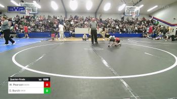 40 lbs Quarterfinal - Waylon Pearson, Barnsdall Youth Wrestling vs Dilynn Burch, Sperry Wrestling Club