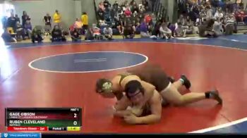 165 lbs 3rd Place Match - Gage Gibson, Lingle-Ft. Laramie/Southeast vs Ruben Cleveland, Buffalo