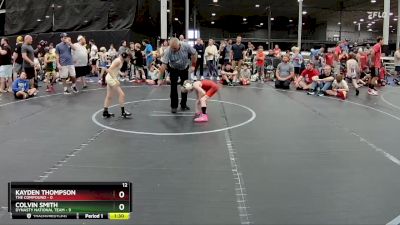 56 lbs Placement (4 Team) - Colvin Smith, Dynasty National Team vs Kayden Thompson, The Compound