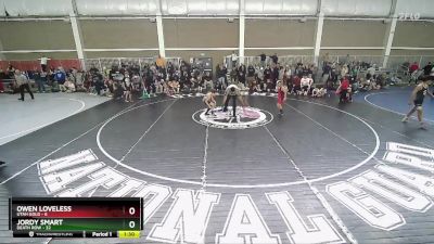 74 lbs Round 1 (4 Team) - JORDY SMART, Death Row vs Owen Loveless, Utah Gold