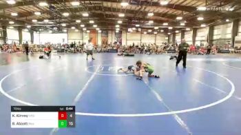 70 lbs Rr Rnd 1 - Kael Kimmy, Ragin Raisins Niagara vs Beau Abbott, Roundtree Wrestling Academy Blue