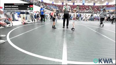 43-46 lbs Quarterfinal - Elijah Mannis, Carl Albert vs Heith Dollins, Madill Takedown