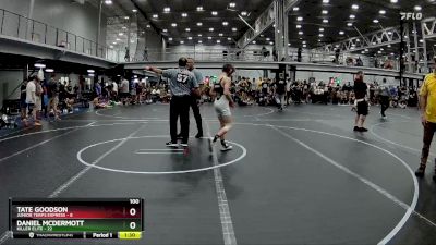 100 lbs Semis (4 Team) - Daniel McDermott, Killer Elite vs Tate Goodson, Junior Terps Express