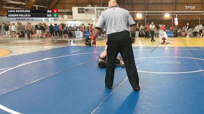 125 lbs Round Of 16 - Luca Popolizio, Journeymen/ Cba vs Joseph Pellicci, Paramus Catholic High School