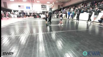 55 lbs Rr Rnd 2 - Cutter Mitchell, Wyandotte Youth Wrestling vs Aria Reeves, Wyandotte Youth Wrestling