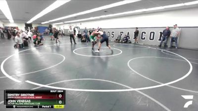 190 lbs Cons. Round 2 - John Venegas, Victor Villains Wrestling Club vs Dimitry Sirotnik, Santa Monica High School Wrest