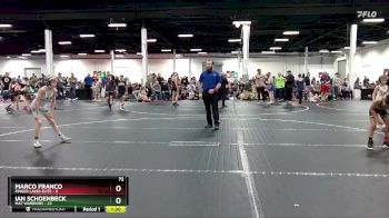 72 lbs Placement (4 Team) - Ian Schoenbeck, Mat Warriors vs Marco Franco, Finger Lakes Elite