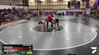 120 lbs Cons. Round 1 - Jacob Marnelos, WAR Wrestling Club vs Lyle Little, Sand Devils WC