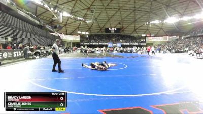 2A 120 lbs Cons. Round 1 - Charlie Jones, Mark Morris vs Brady Larson, Anacortes