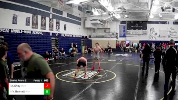 133 lbs Champ. Round 2 - Braden Thomas, Central Cambria Hs vs Ebin Everett, Sharon Hs