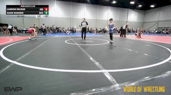 80 lbs Rr Rnd 2 - Landon Wilbur, Jokers 12U vs Gage Wangen, Untouchables 12u PURPLE
