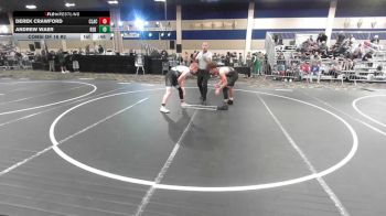 144 lbs Consi Of 16 #2 - Derek Crawford, Clackamas WC vs Andrew Waer, Red Wolf WC