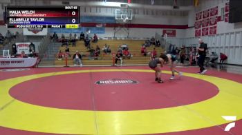 124 lbs 3rd Place Match - Malia Welch, Southern Oregon University vs Ellabelle Taylor, Evergreen State