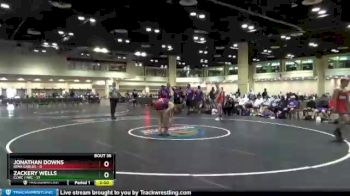 132 lbs Round 8 (10 Team) - Jonathan Downs, Iowa Gables vs Zackery Wells, CLWC / IWC